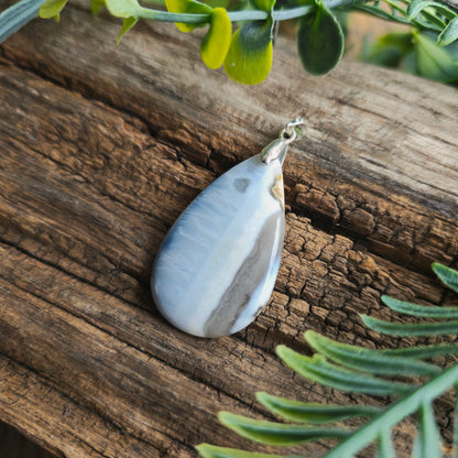Pendentif en Opale bleue owyhee - n°2