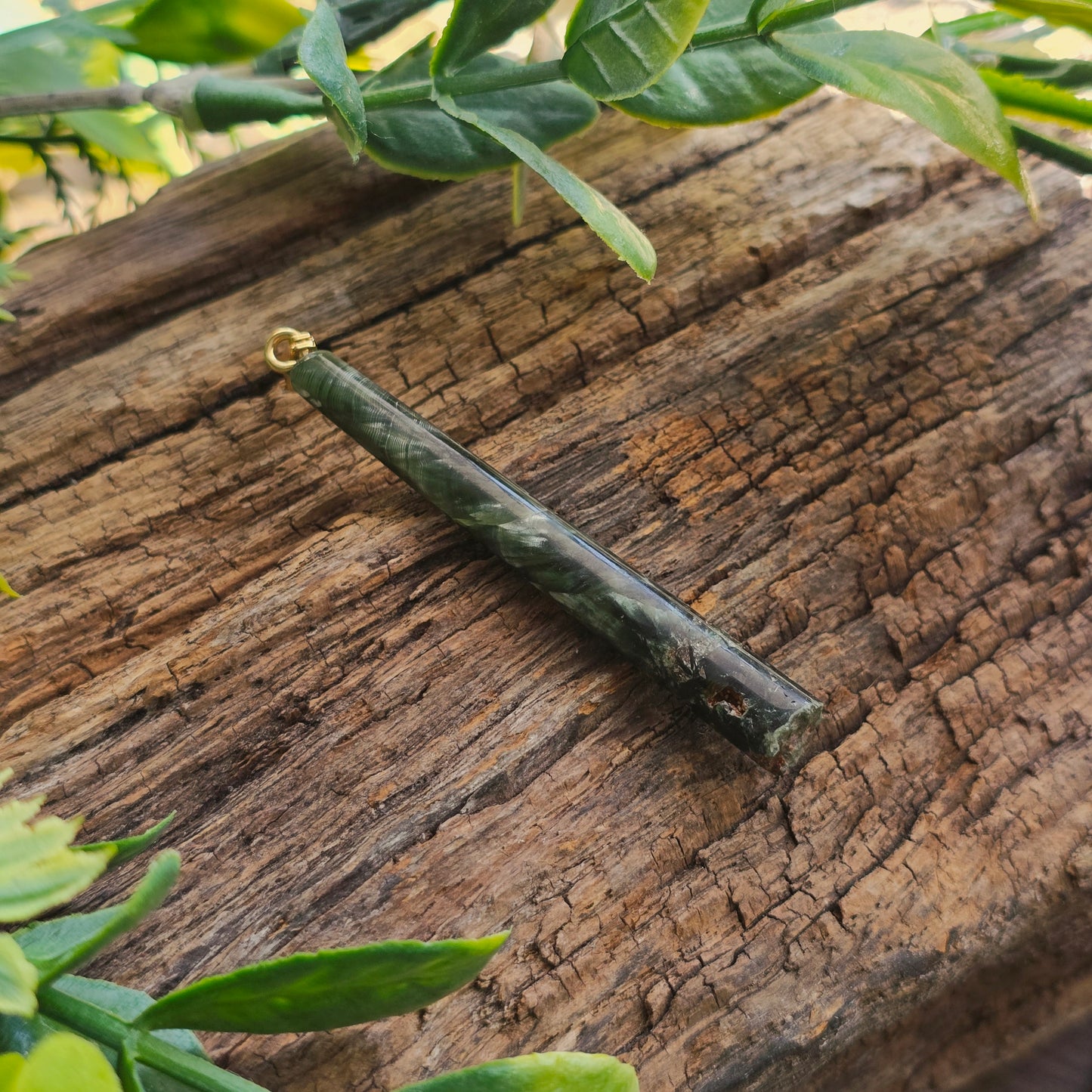 Pendentif Totem en Séraphinite - n°3