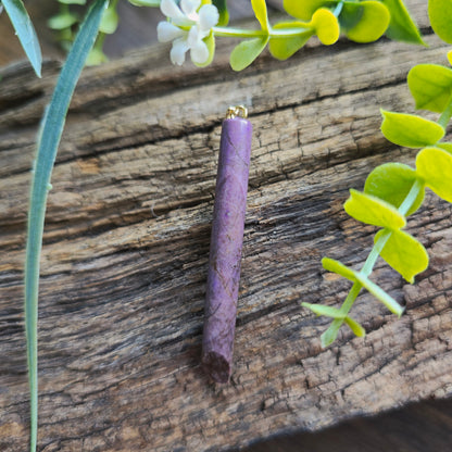 Pendentif Totem en Jade violet - n°4