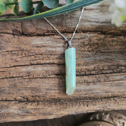 Pendentif Totem en Chrysoprase - n°1