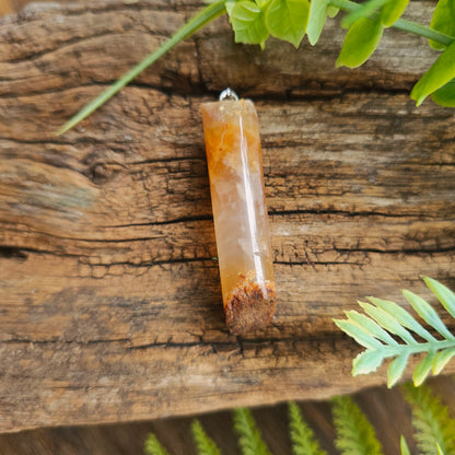 Pendentif Totem en Agate miel