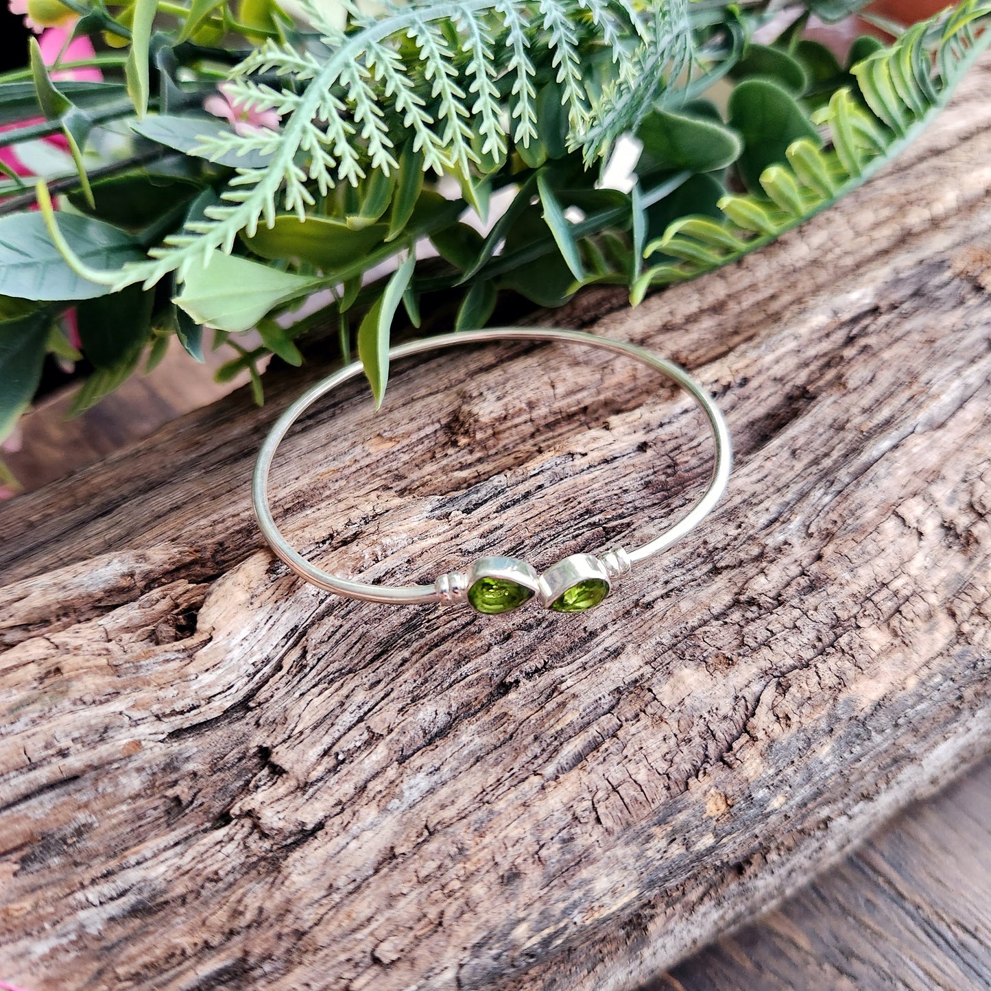 Jonc en Péridot - Argent 925