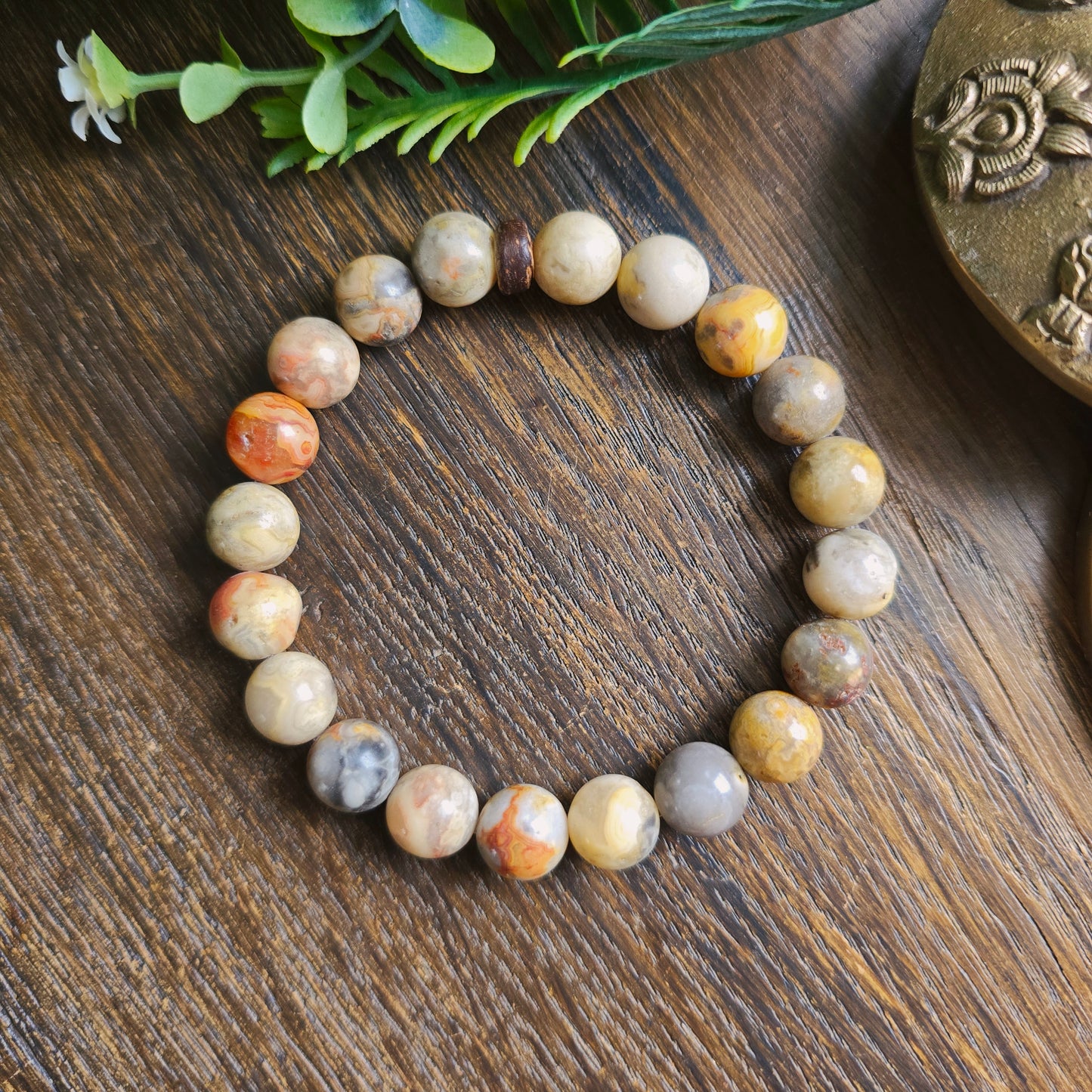 Bracelet en Agate crazy lace - 10mm
