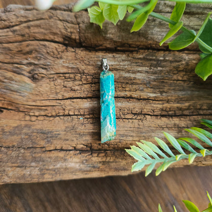 Pendentif Totem en Chrysocolle - n°1