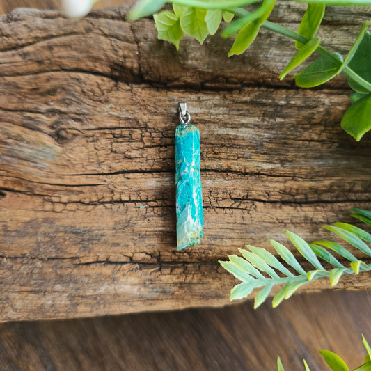 Pendentif Totem en Chrysocolle - n°1
