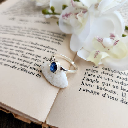 Bague réglable Vénus - Cyanite - Argent 925