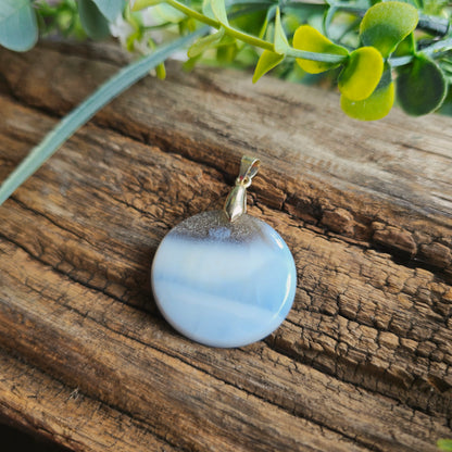 Pendentif en Opale bleue owyhee - n°1