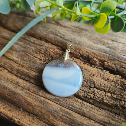 Pendentif en Opale bleue owyhee - n°1