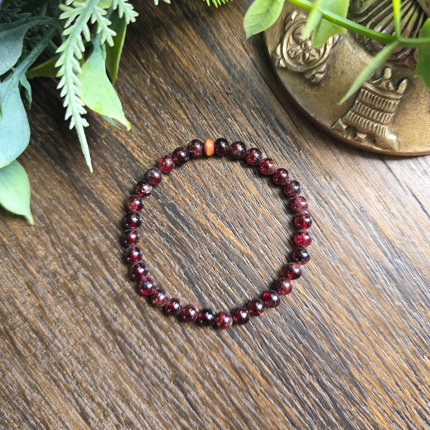 Bracelet enfant en Grenat - 4mm