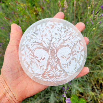 Plaque Arbre de vie & Bouddha