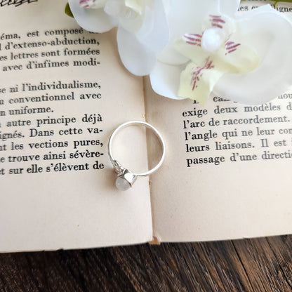 Bague réglable Vénus - Pierre de Lune - Argent 925