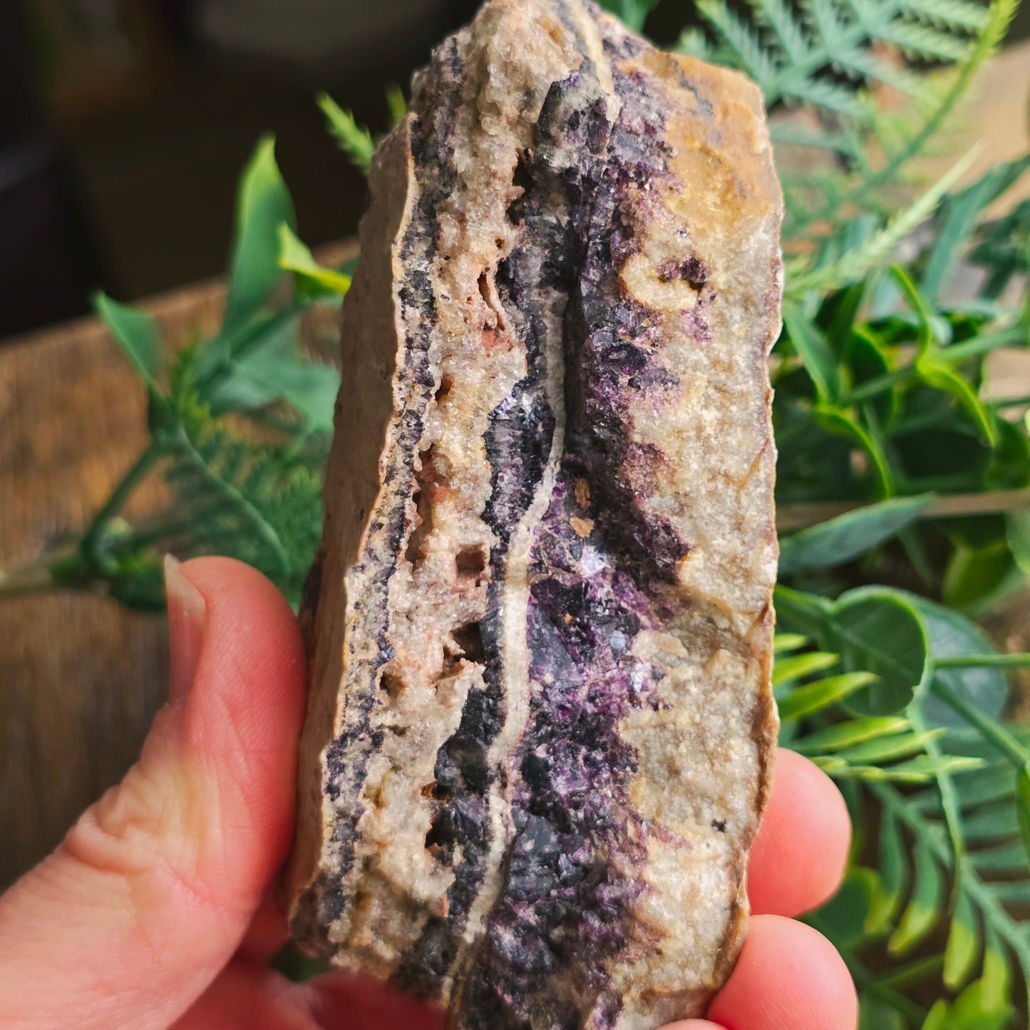 Fluorite violette brute - n°1