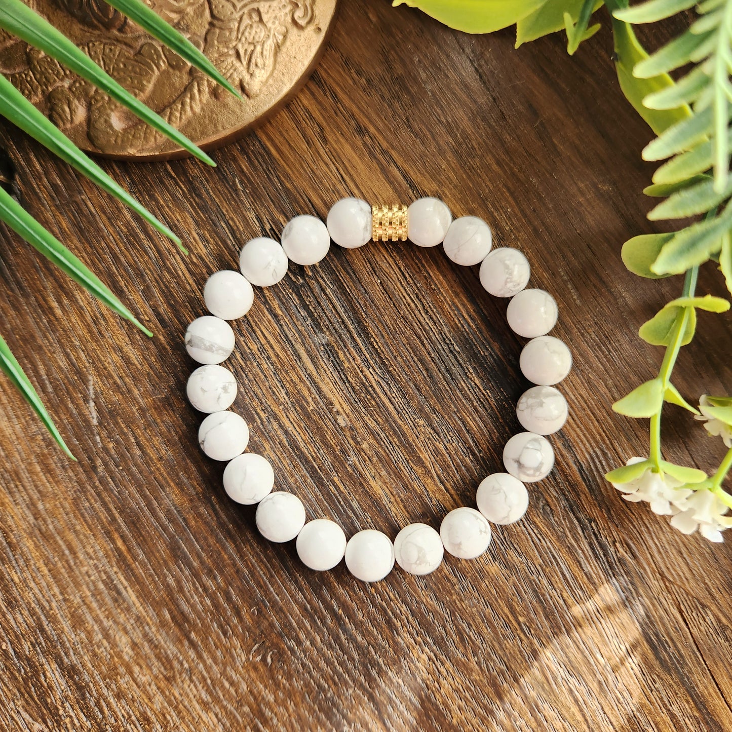 Bracelet en Howlite - 8mm