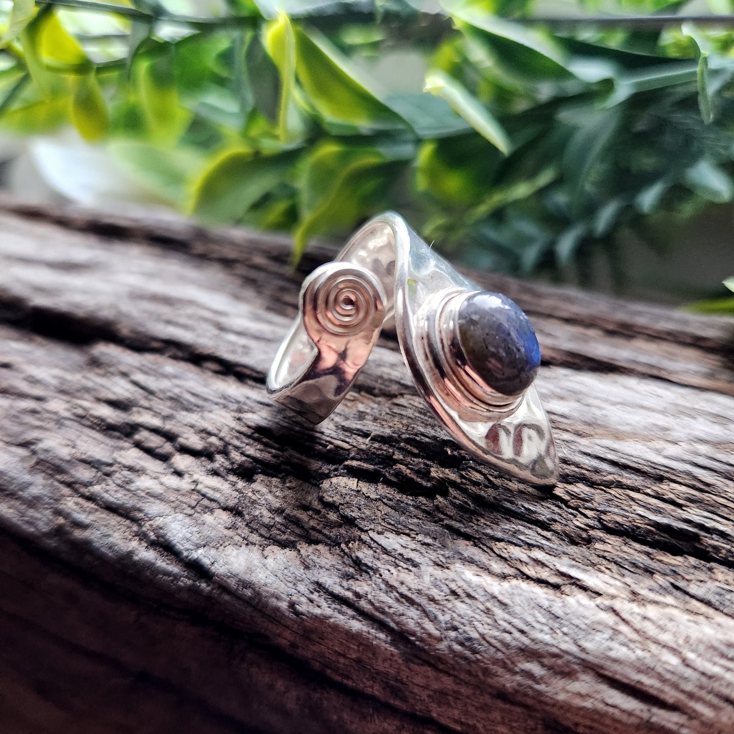 Bague réglable - Labradorite - Argent  925