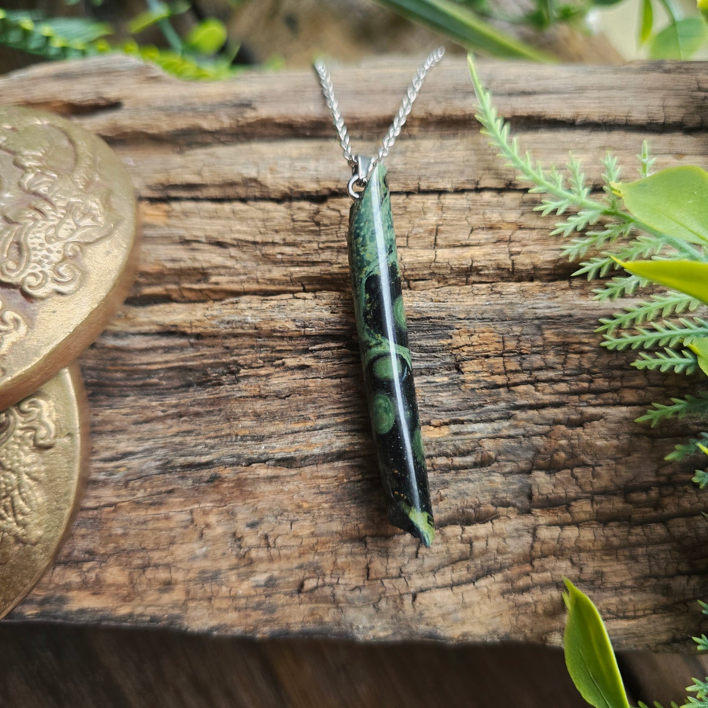 Pendentif Totem en Jaspe kambaba - n°1