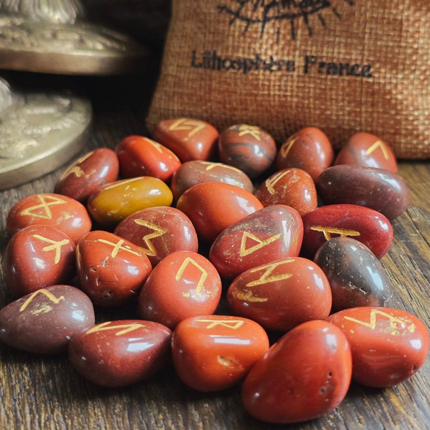 Runes en Jaspe Rouge