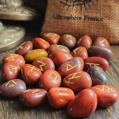 Runes en Jaspe Rouge