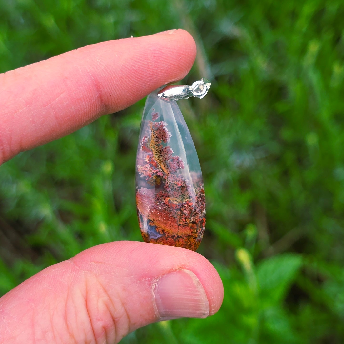 Pendentif en Agate mousse - n°9