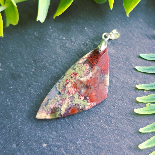 Pendentif en Agate mousse - n°10
