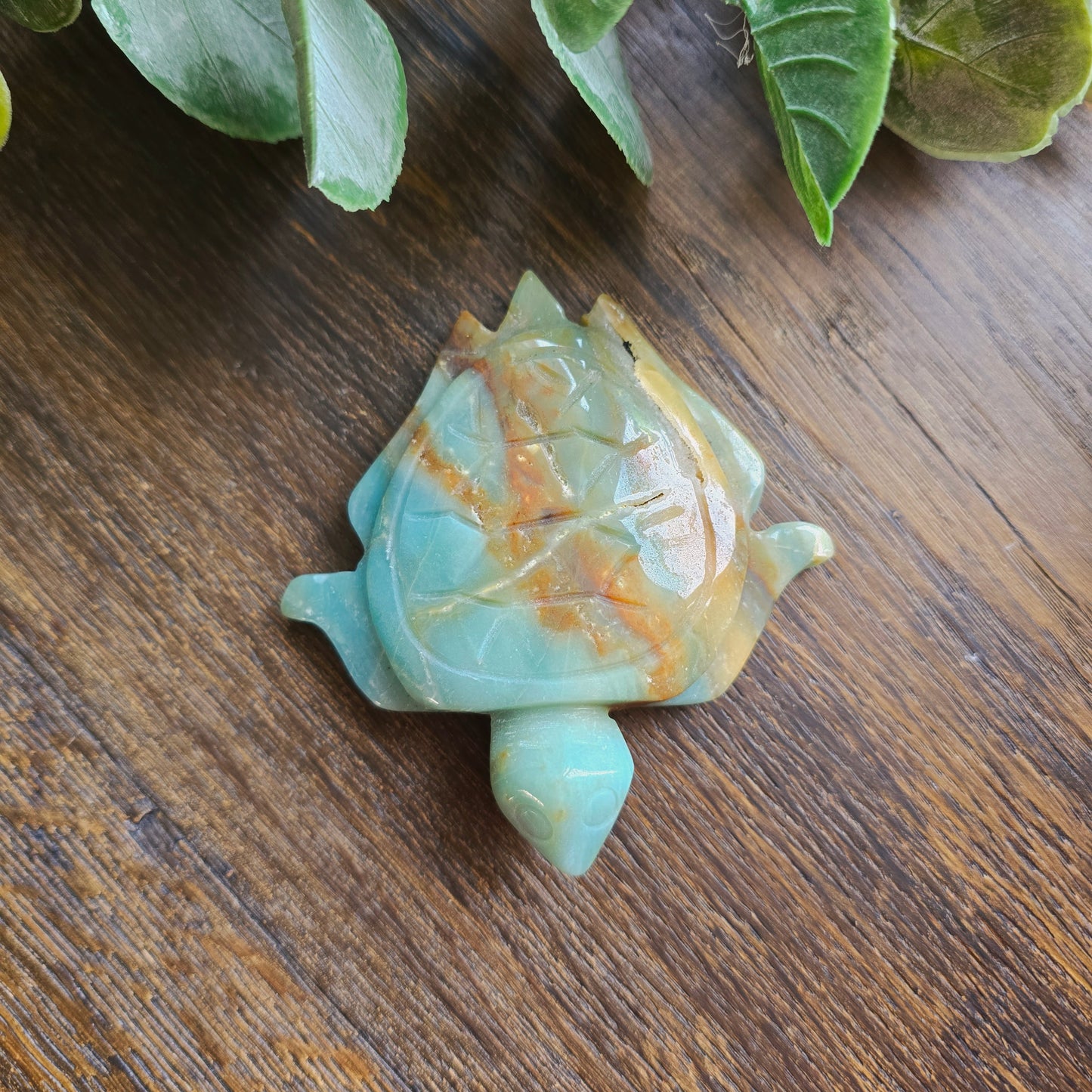 Tortue en Amazonite