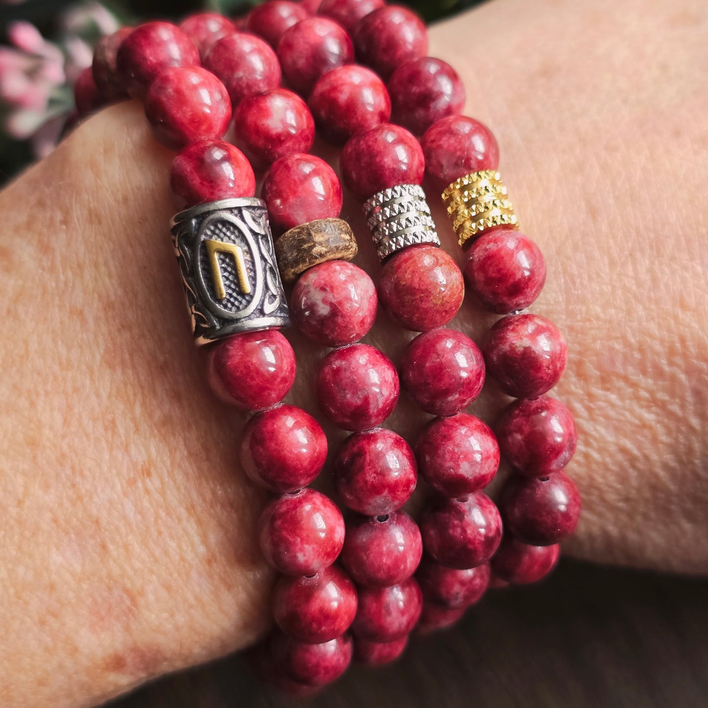 Bracelet en Thulite - 8mm