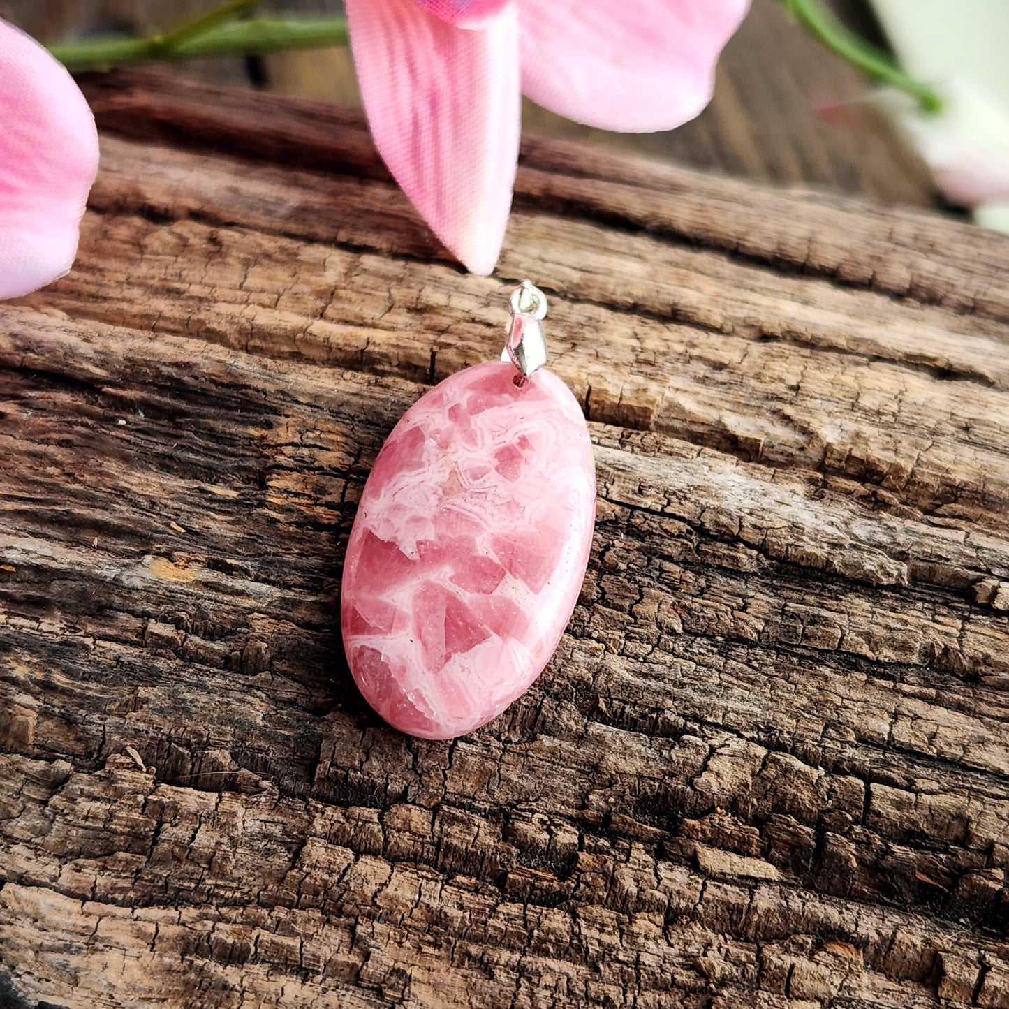 Pendentif en Rhodocrosite - n°1
