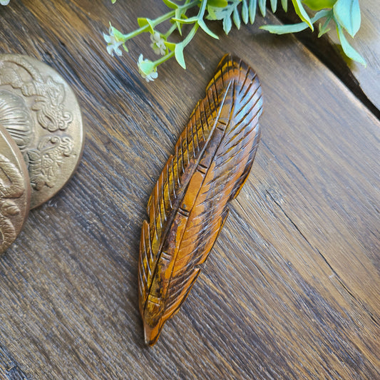 Plume en Œil de tigre - n°3