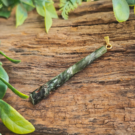 Pendentif Totem en Séraphinite - n°3