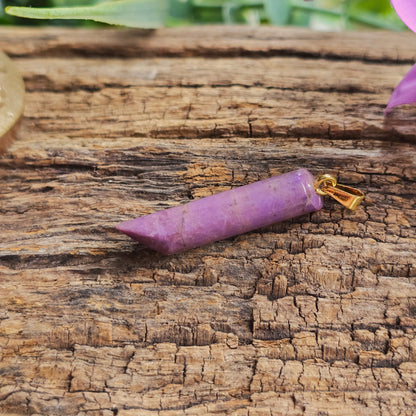 Pendentif Totem en Jade violet - n°2