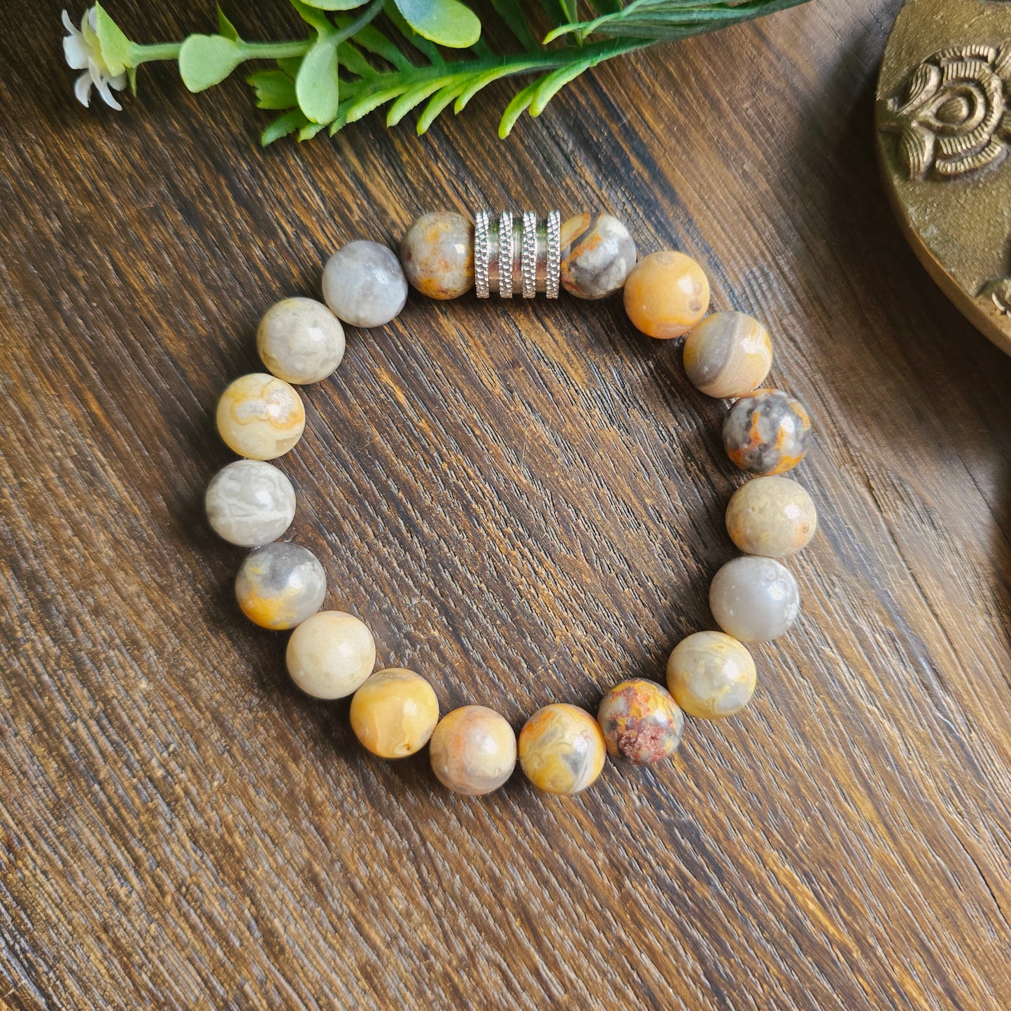 Bracelet en Agate crazy lace - 10mm