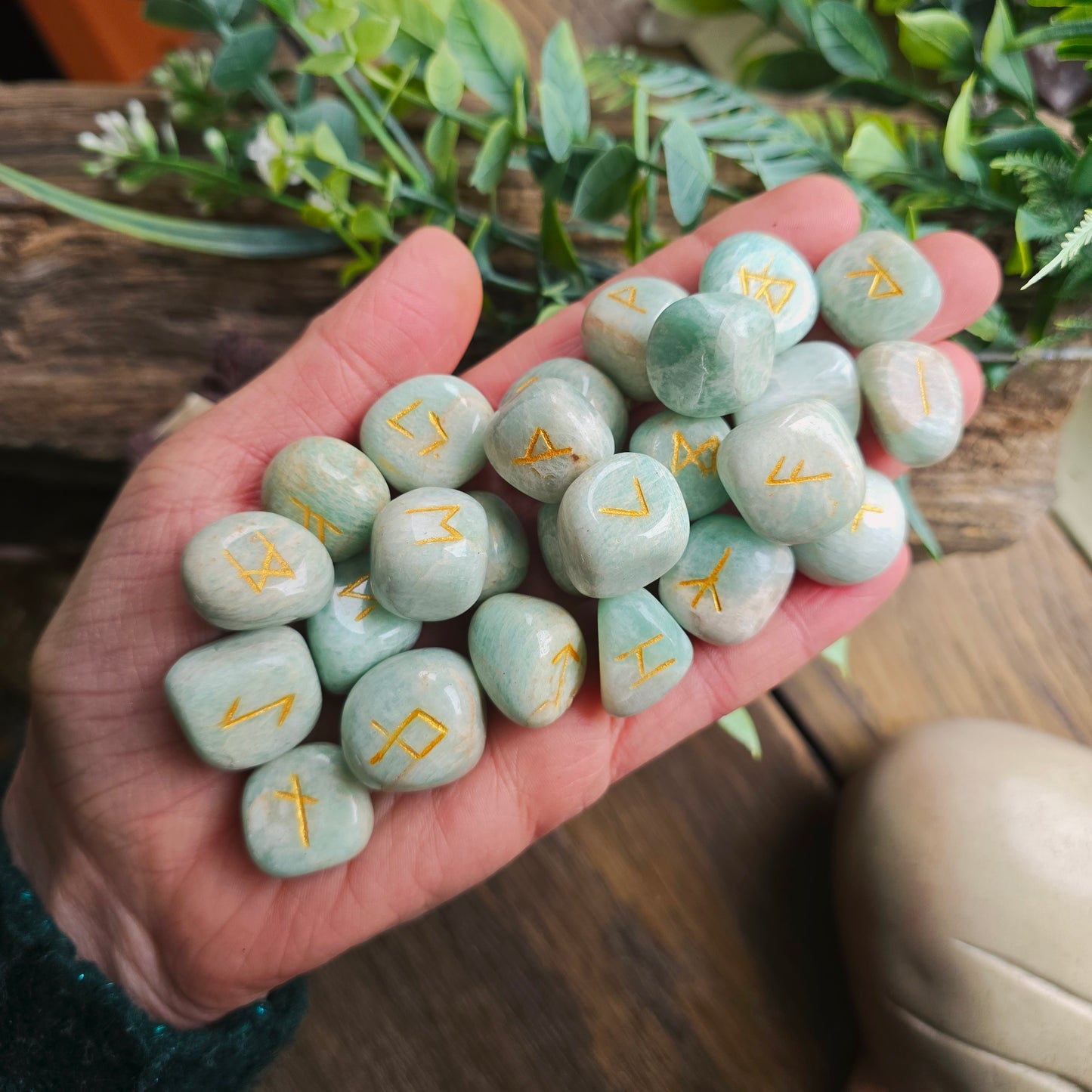 Runes en Amazonite