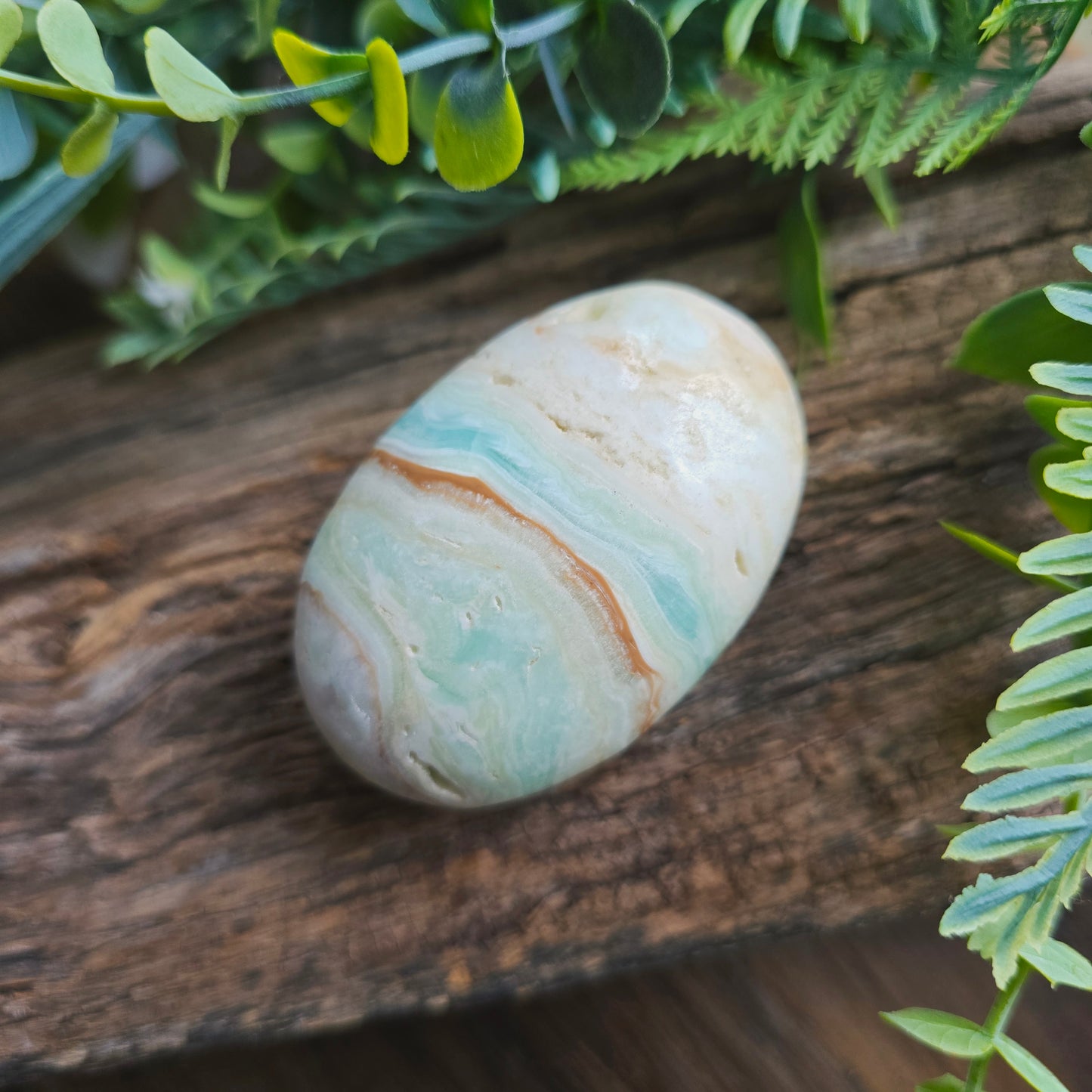 Galet en Aragonite bleue - n°2