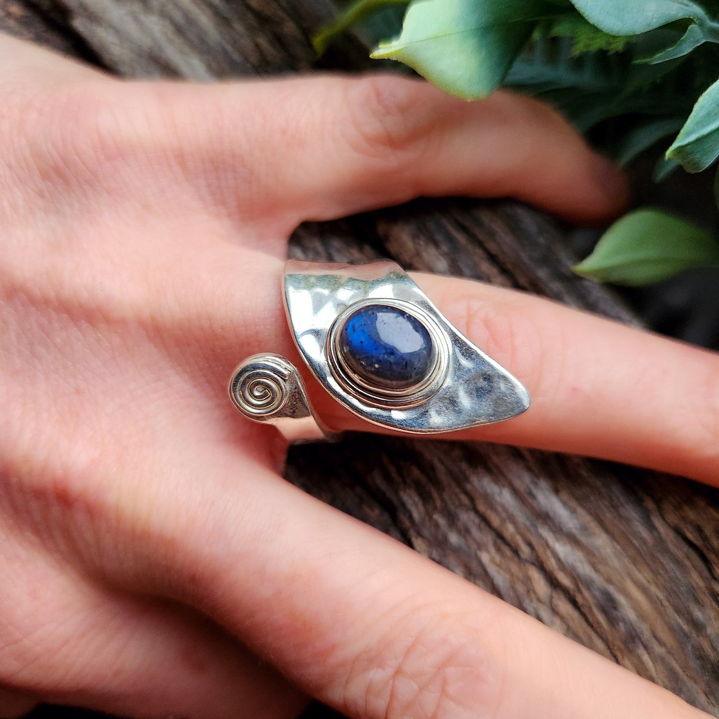 Bague réglable - Labradorite - Argent  925
