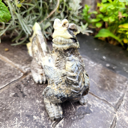 Sculpture de Dragon en Jaspe - n°4