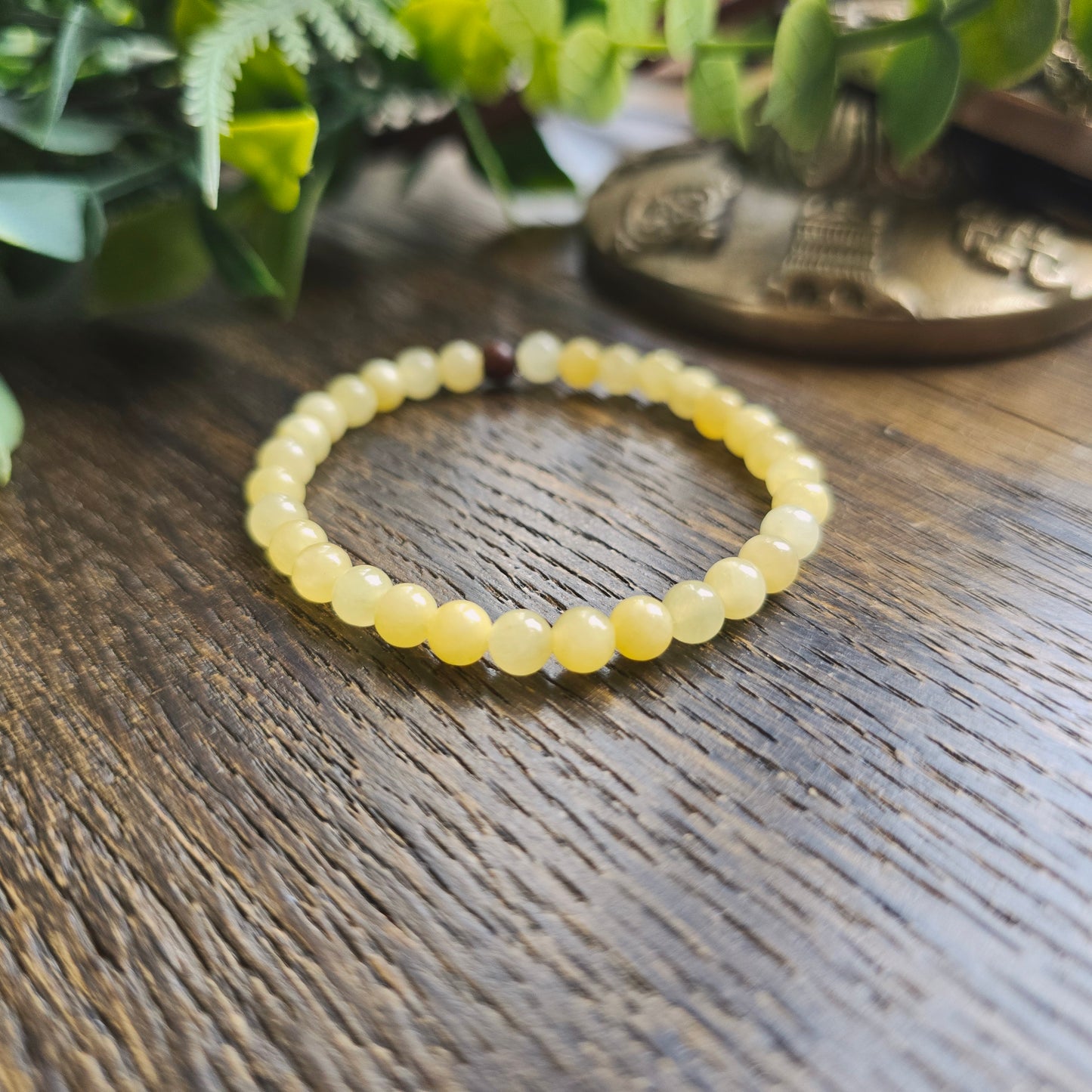 Bracelet enfant en Calcite orange - 4mm
