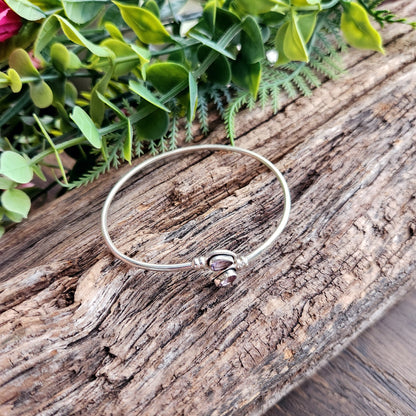 Jonc en Améthyste - Argent 925