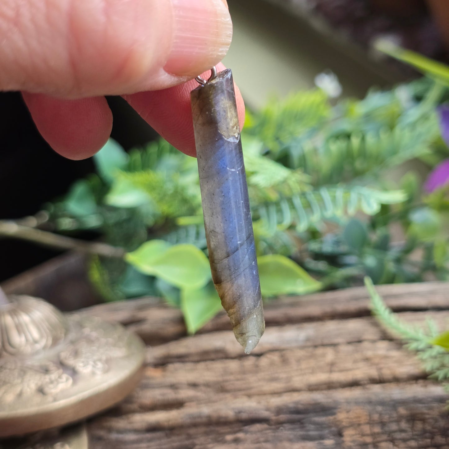 Pendentif Totem en Labradorite - n°1