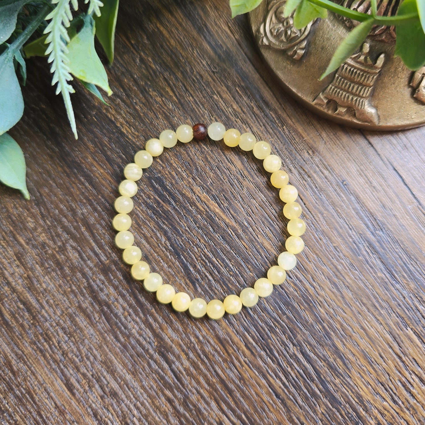 Bracelet en Calcite orange - 4mm