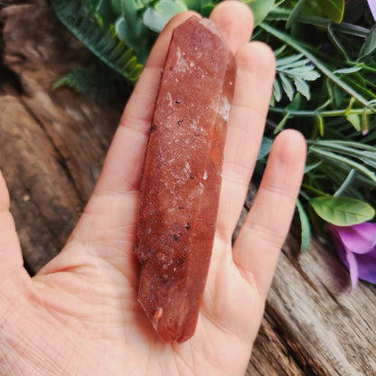 Quartz hématoïde sur quartz biterminé - n°2