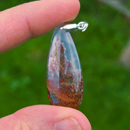 Pendentif en Agate mousse - n°9