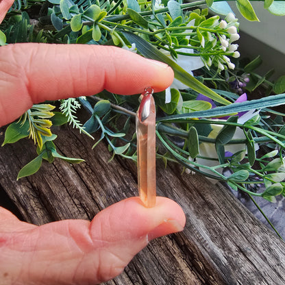 Pendentif en Cristal de Quartz rose - n°1