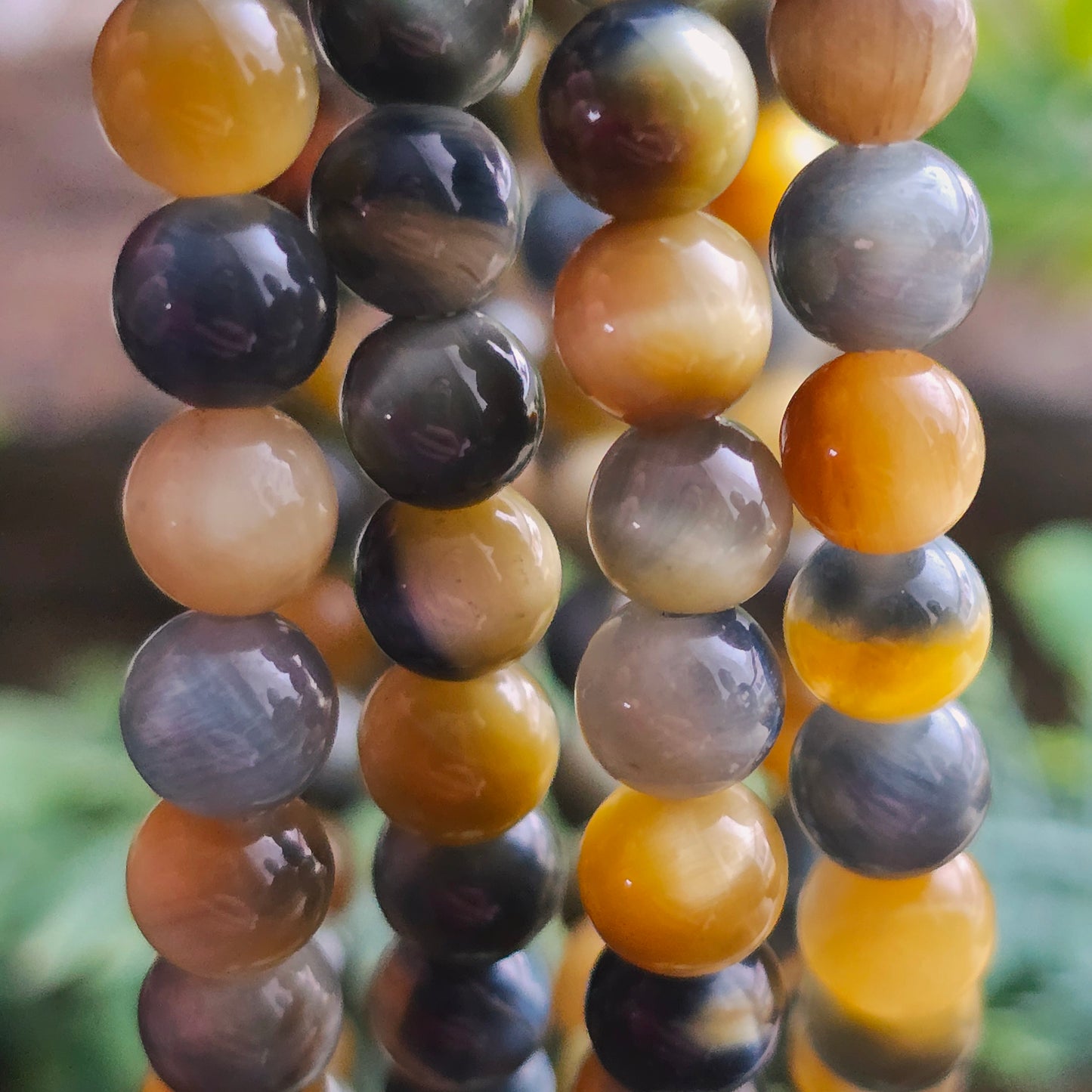 Bracelet en Œil de tigre impérial - 6mm