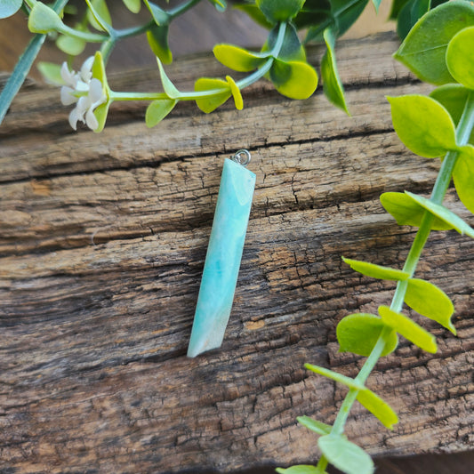 Pendentif Totem en Aragonite bleue - n°4