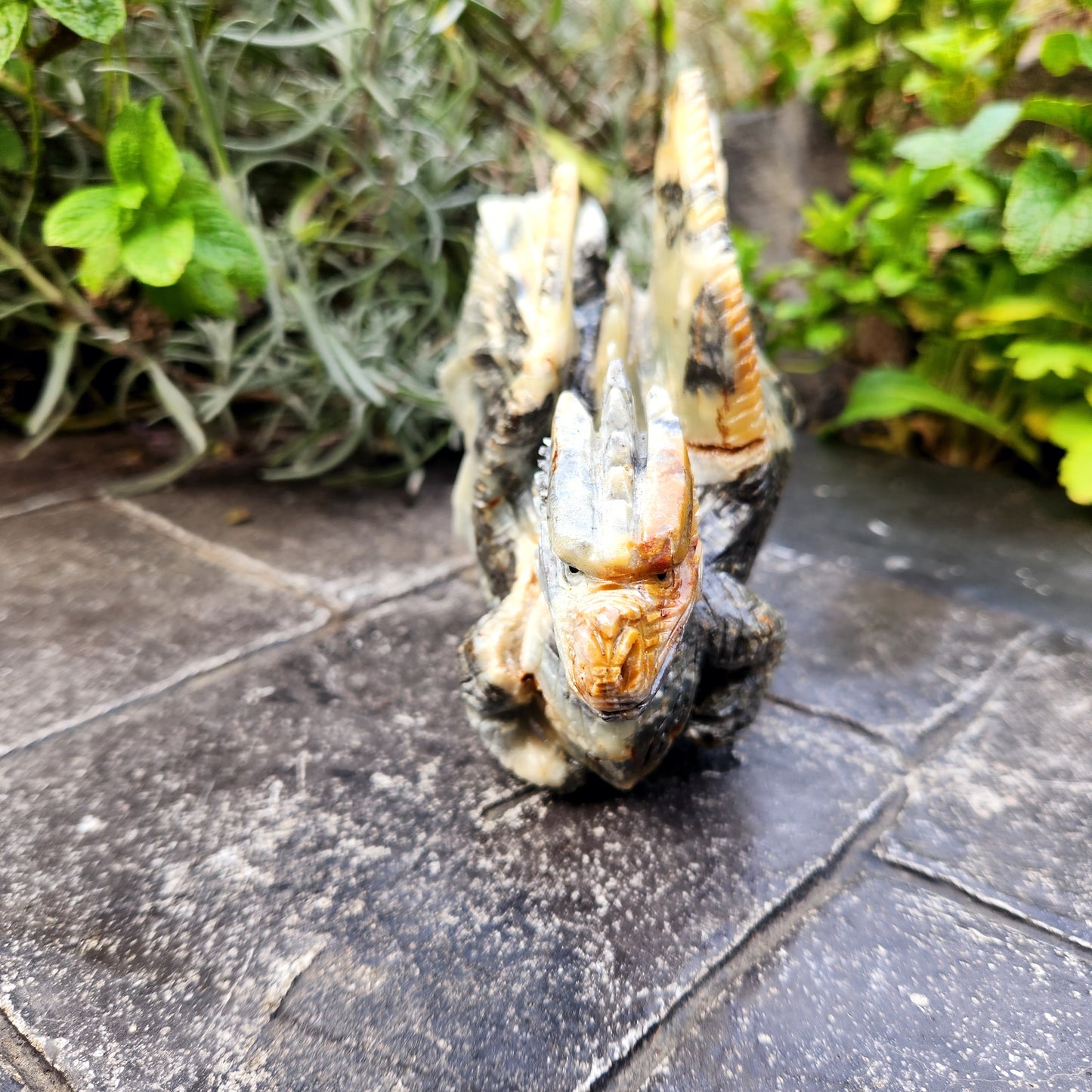 Sculpture de Dragon en Jaspe - n°3