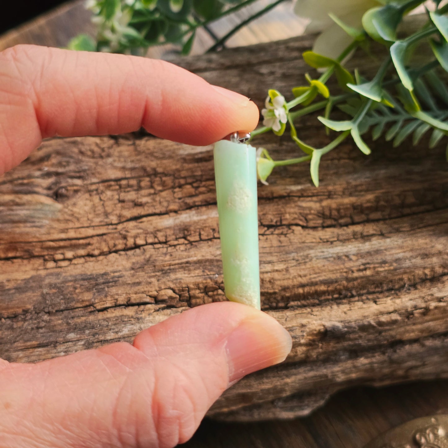 Pendentif Totem en Chrysoprase - n°1