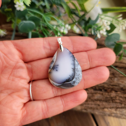 Pendentif en Agate dendritique - n°1