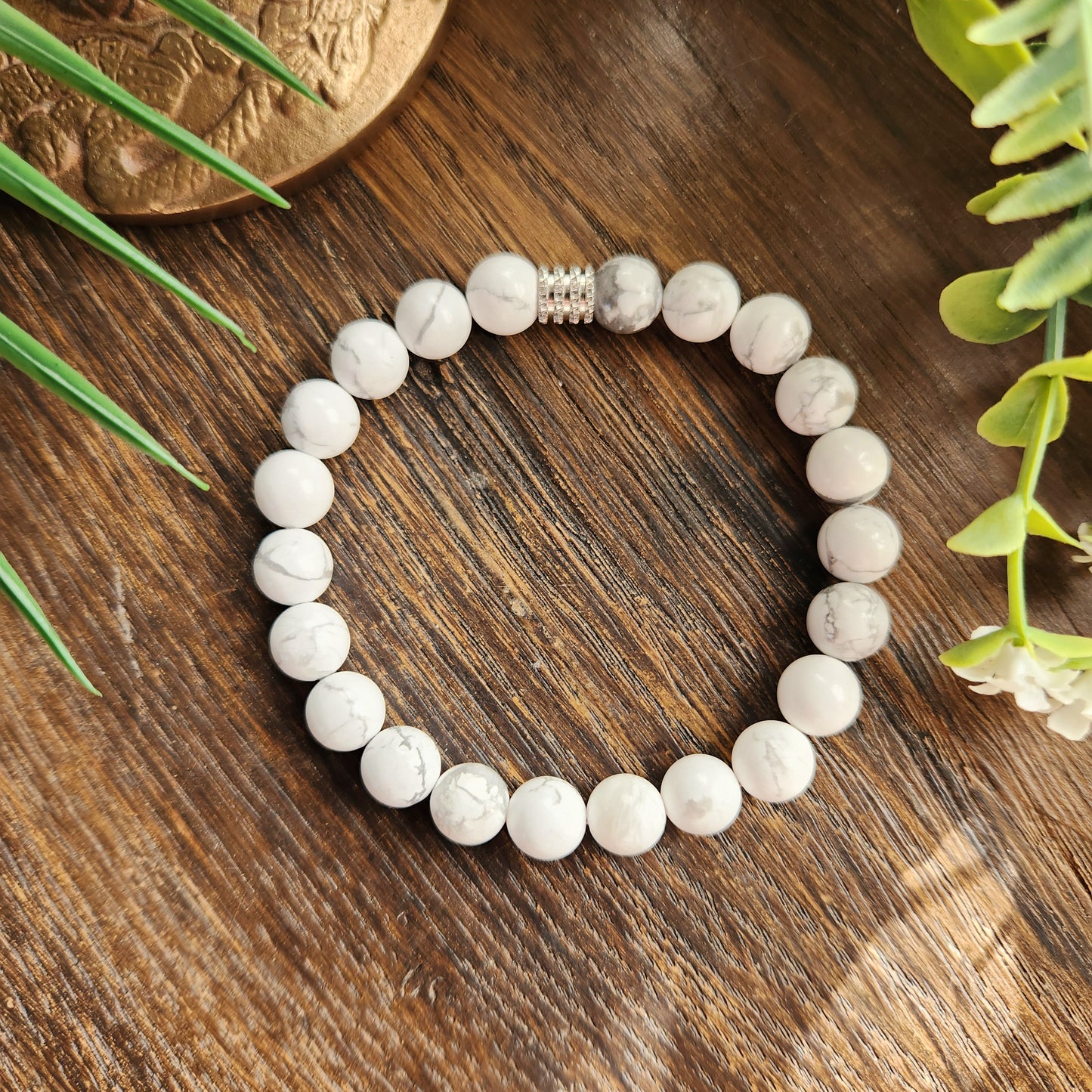 Bracelet en Howlite - 8mm