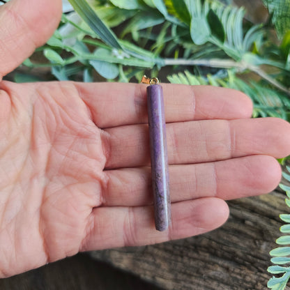 Pendentif Totem en Jade violet - n°4