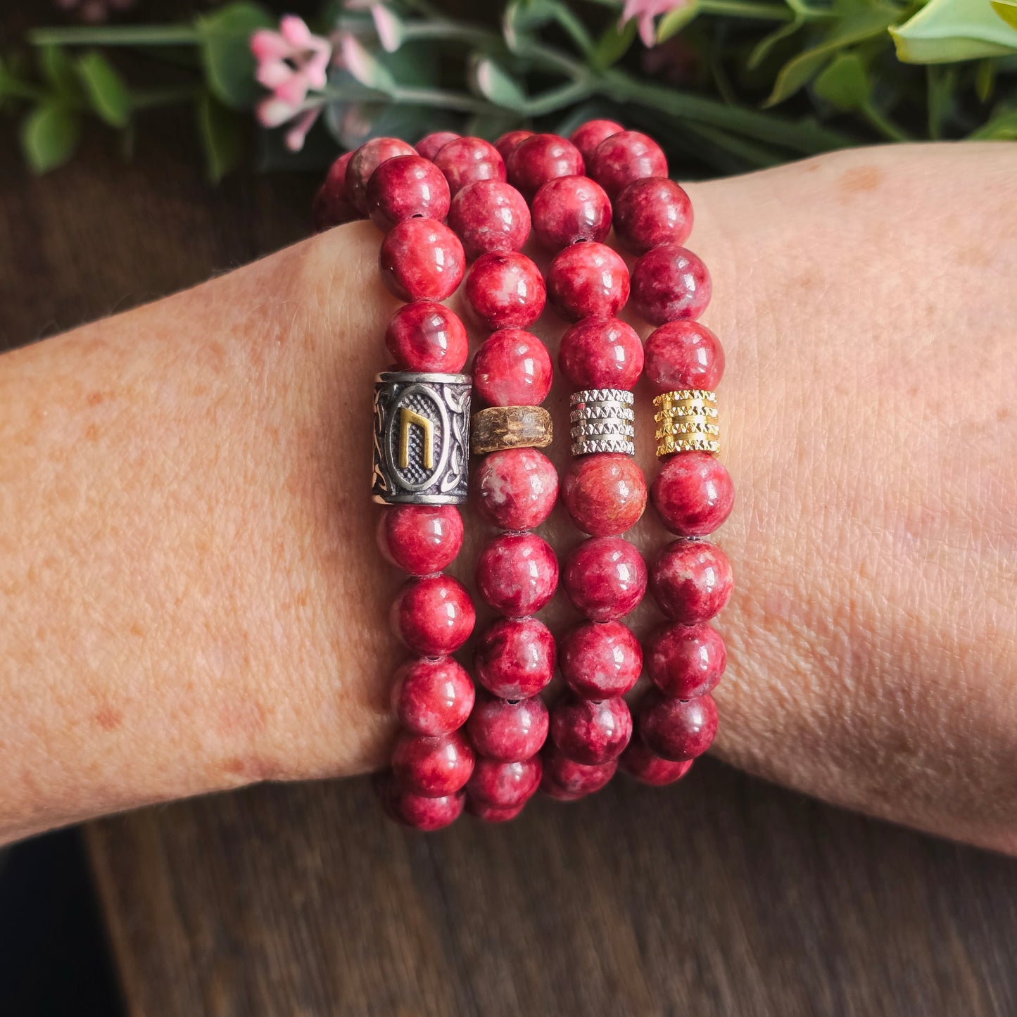 Bracelet en Thulite - 8mm