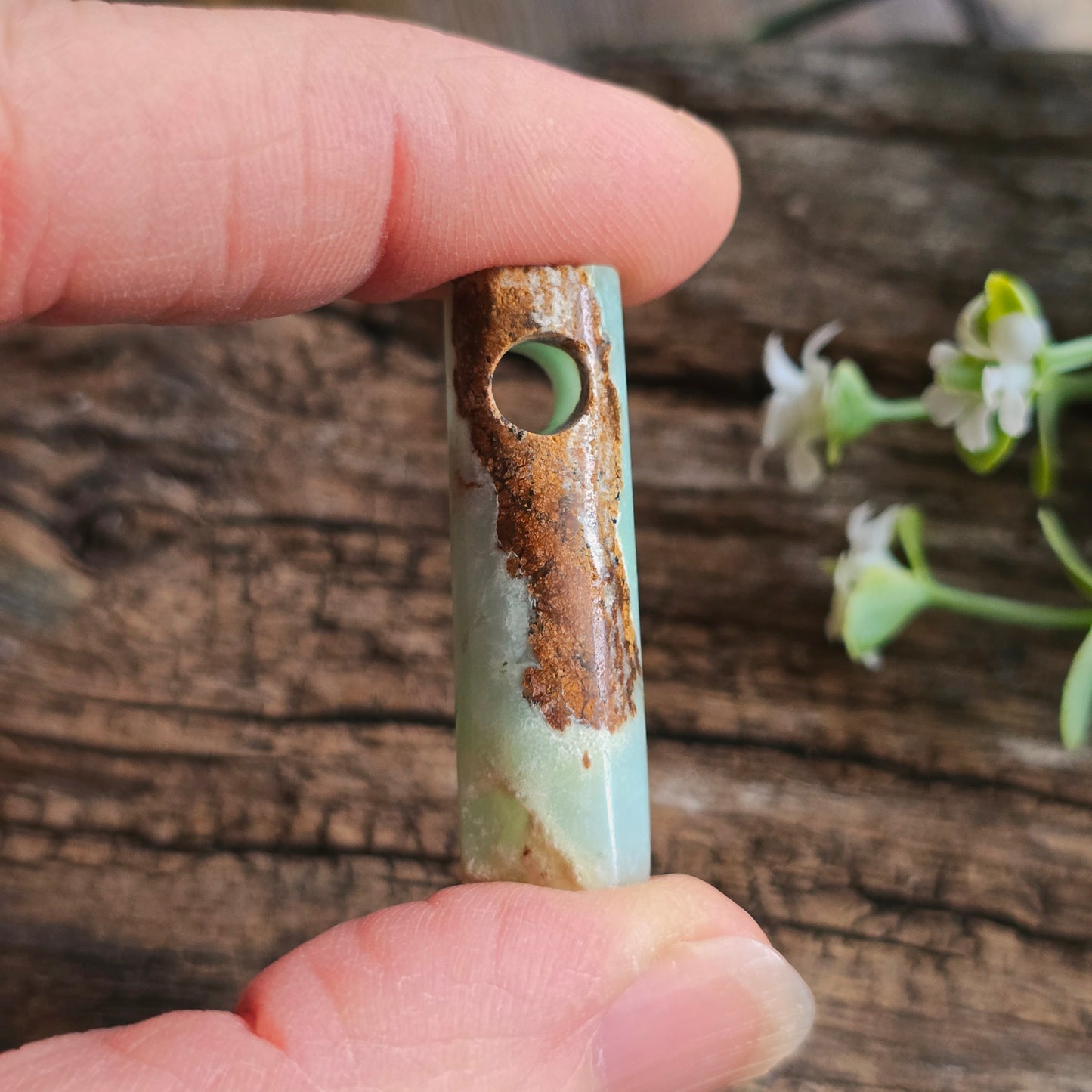 Pendentif Totem en Chrysoprase - n°7
